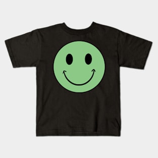 Green Smiley Kids T-Shirt